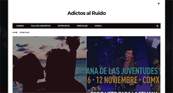 Desktop Screenshot of adictosalruido.mx