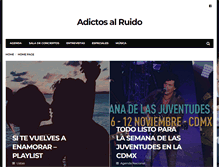 Tablet Screenshot of adictosalruido.mx